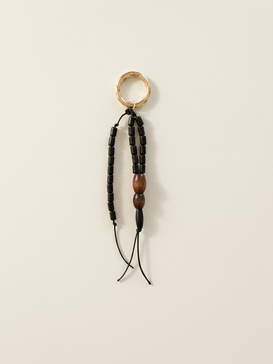 Wooden Bead Keychain / Bag Charm